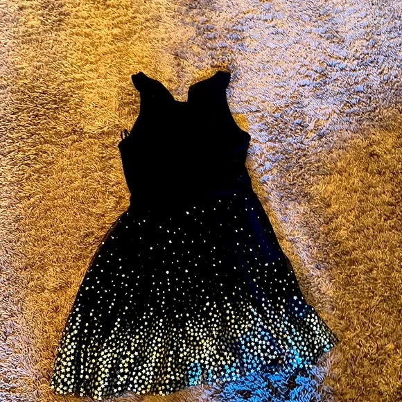 Dresses | Black Dress With Gold Stars On The Bottom For Kids | Poshmark